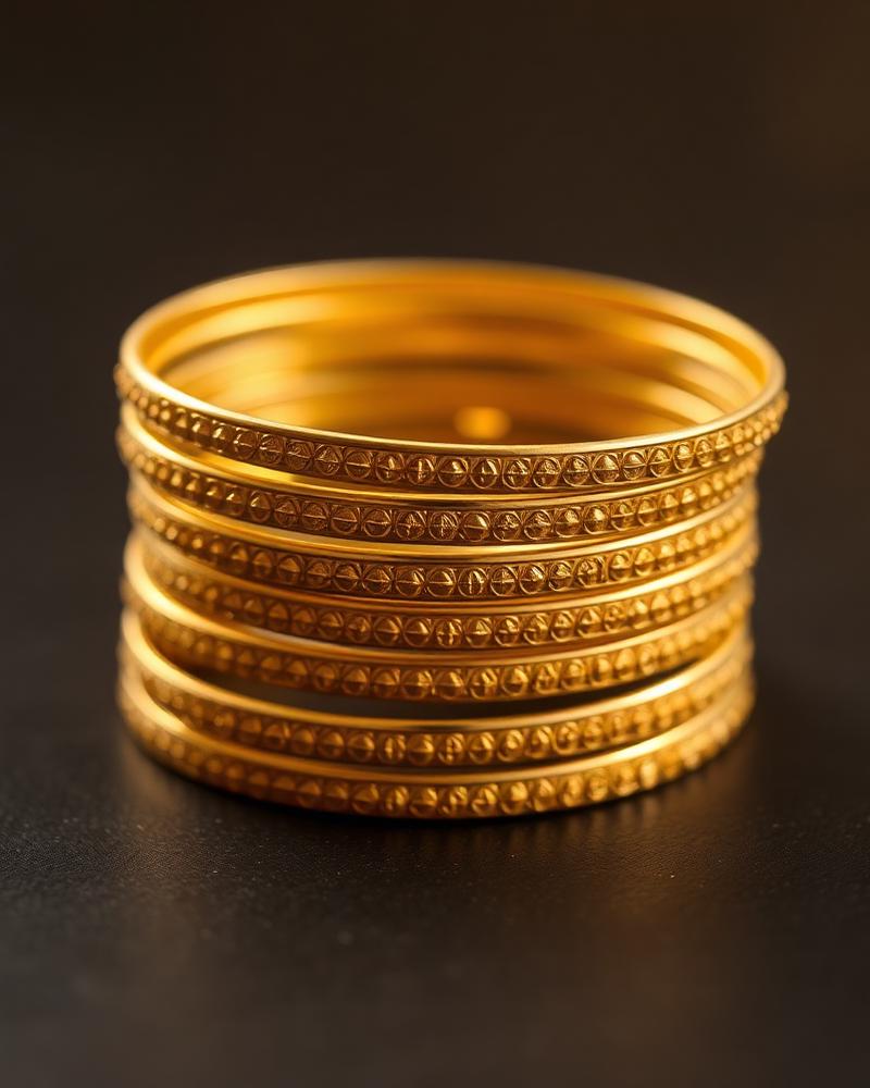 22K BIS hallmarked gold bangles at Manoj Jeweller Greater Noida